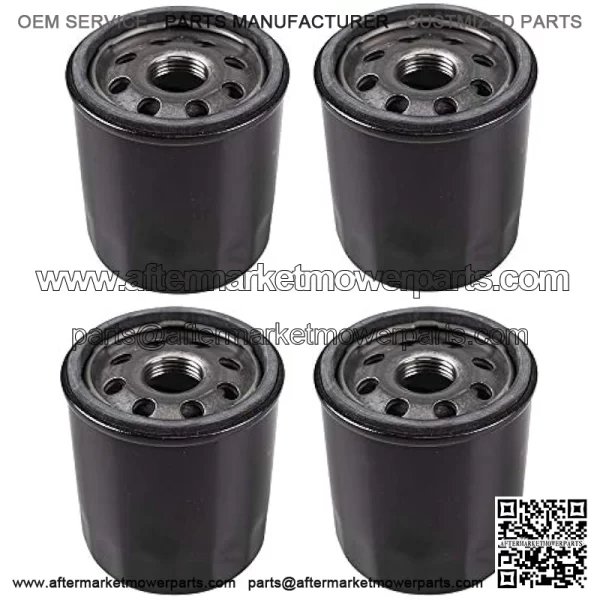 4pk Oil Filter Replaces John Deere AM107423 Kawasaki 49065-2078 Club Car 1016467 Robin 261-65902-A0 Onan 122-0737-03 Cub Cadet 490-201-0001