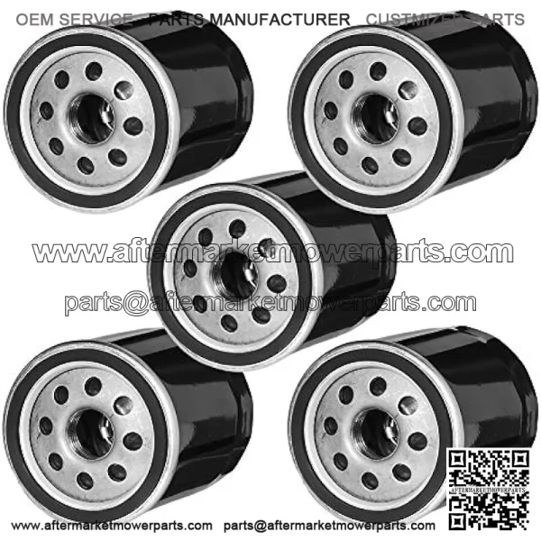 Replacement 5pcs Oil Filter for Kawasaki 49065-2057 49065-2062 49065-7010 49065-2078 John Deere AM101001 AM101054 AM105172 fit FH381-721V FH601-770D FJ180V Z925A Z930A Engine