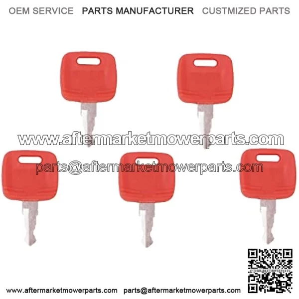 Ignition Key 5pcs RE183935 RE71557 Compatible with John Deere Tractor 110 TLB 3120 3203 3320 3520 3720 4105 4120 4210 4310 4320 4410 4510 4520 4610 4710 5045D 5045E 5055D 5055E 5101E 5103