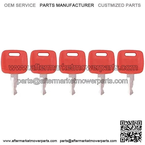 Ignition Key 5pcs RE183935 RE71557 Compatible with John Deere Tractor 110 TLB 3120 3203 3320 3520 3720 4105 4120 4210 4310 4320 4410 4510 4520 4610 4710 5045D 5045E 5055D 5055E 5101E 5103 - Image 2