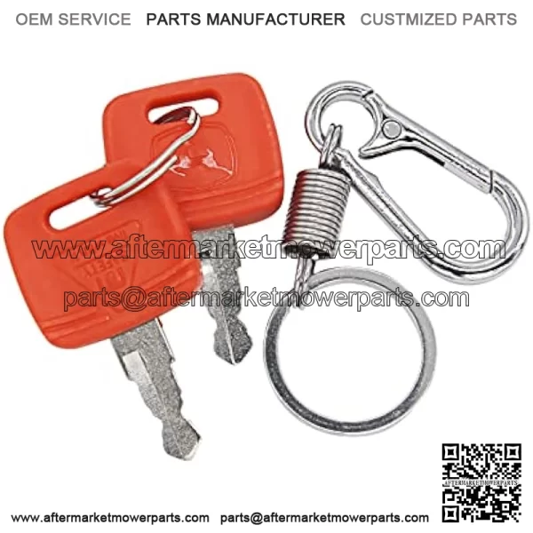 RE183935 RE71557 Ignition Key with Keychain Fit for John Deere Tractor Combine Loader 3120 3320 3720 4210 4320 4510 4710 5045E 5103 5203 7130 7230 - Image 3