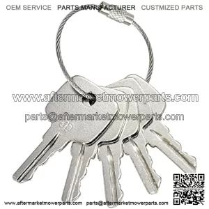 5Pcs Ignition Keys AR51481 AT195302 AT145929 Compatible with John Deere Backhoe Loader 210C 310 310A 310E 401C 710K Tractor 1020 1120 1630 2130 4320 8630 Combine 1165 3300 4400 7720 9780
