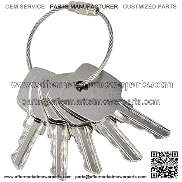 5Pcs Ignition Keys AR51481 AT195302 AT145929 Compatible with John Deere Backhoe Loader 210C 310 310A 310E 401C 710K Tractor 1020 1120 1630 2130 4320 8630 Combine 1165 3300 4400 7720 9780 - Image 2