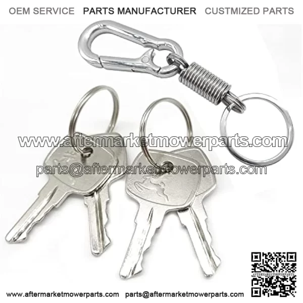 AR51481 AT195302 Ignition Keys 4PCS for John Deere Combine Riding Mower Logger and Excavator Replaces R45361 AT145929