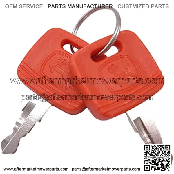 RE183935 RE71557 Ignition Key Fits for John Deere Heavy Equipment Tractor 2032R 2038R 3120 3320 3720 4044 4210 4320 4310 4510 4710 5103 5203 5320 4 Pack - Image 2