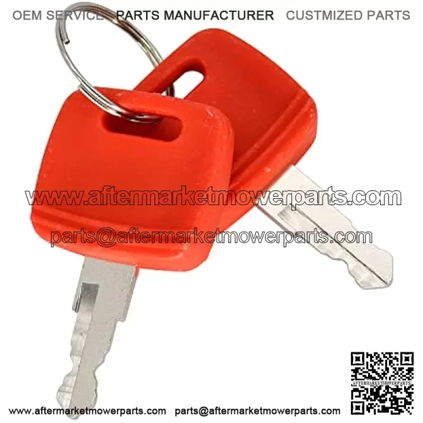 2PCS RE183935 Ignition Key RE71557 Compatible with John Deere Tractor 3120 3320 3720 4210 4320 4510 4710 5045E 5103 5203 7130 7230 (6NBB41T54V51105QRMKVOV5O) - Image 2