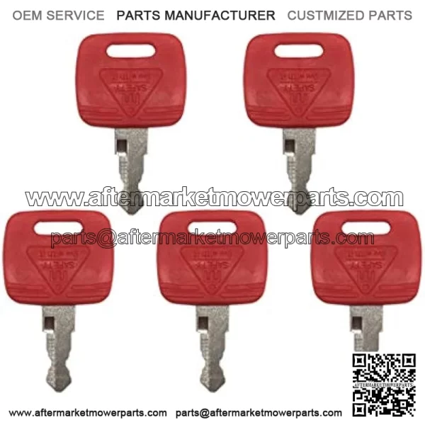 5 PCS RE183935 RE71557 Ignition Key for John Deere Tractor - Image 2