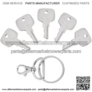 Ignition Key for JD Backhoe Tractor - Replacement AR51481 Ignition Key for JD Loader Excavators Backhoe Lawn Tractor Dozers, Equipment Keys Fit for JD Backhoe 310D 955 410 4500, 5 Pcs