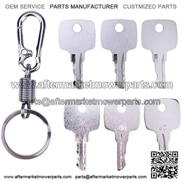 6X Ignition Keys AR51481 for John Deere Tractors Combine Backhoe Loaders Garden Tractor Wheel Loader Heavy Equipment