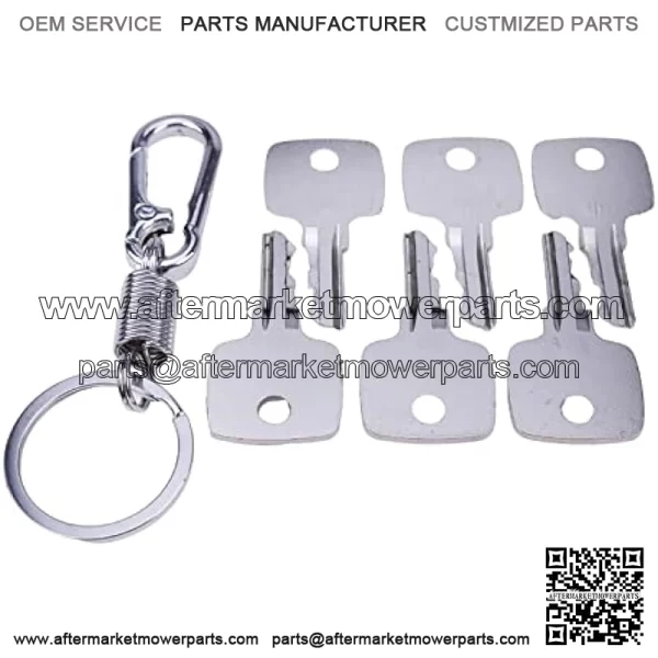 6X Ignition Keys AR51481 for John Deere Tractors Combine Backhoe Loaders Garden Tractor Wheel Loader Heavy Equipment - Image 2