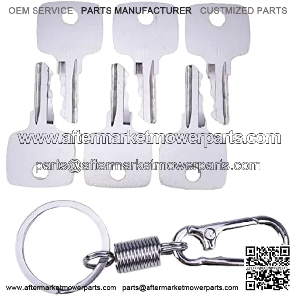 6X Ignition Keys AR51481 for John Deere Tractors Combine Backhoe Loaders Garden Tractor Wheel Loader Heavy Equipment - Image 4