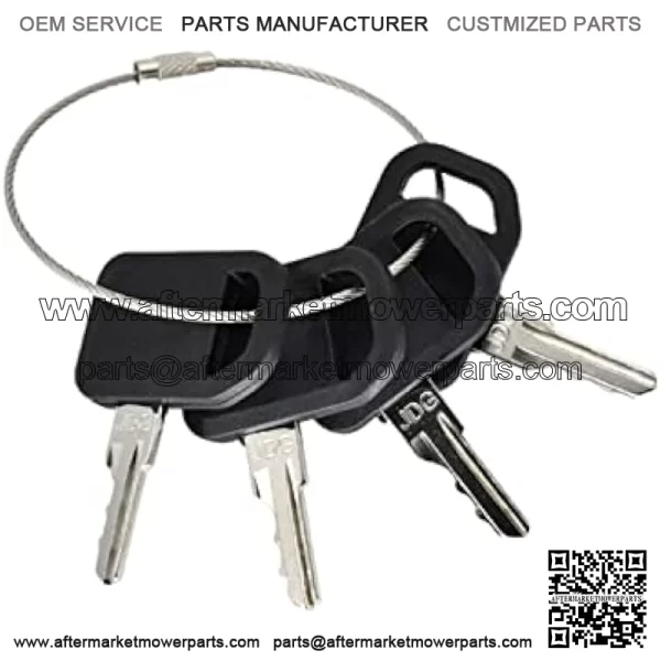 AM131841 Ignition Keys 131841 AM101600 Compatible with John Deere Gator CS/CX/HPX 4X2 4X4 6X4 300 400 X400 X500 GX GT LX Series 130 160 165 240 245 Lawn Mower Tractor AUC12681 AM102439 TCA24616 (4)
