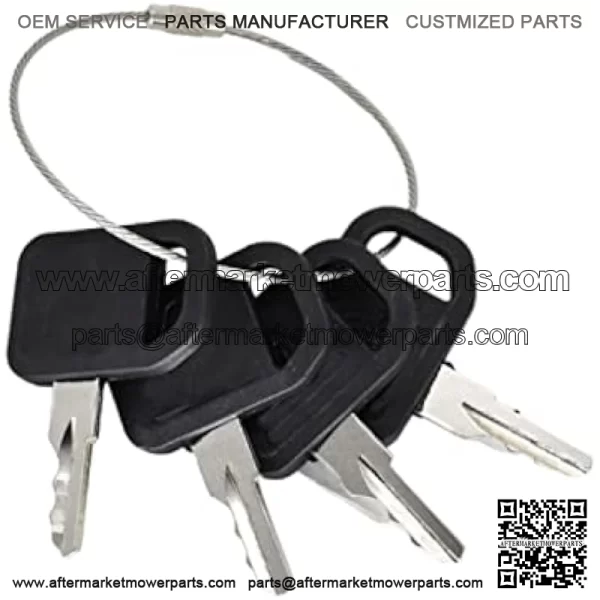 AM131841 Ignition Keys 131841 AM101600 Compatible with John Deere Gator CS/CX/HPX 4X2 4X4 6X4 300 400 X400 X500 GX GT LX Series 130 160 165 240 245 Lawn Mower Tractor AUC12681 AM102439 TCA24616 (4) - Image 5