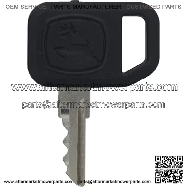 Replacement Key for Riding Lawn Mowers & Tractors - Universal Key Compatible with John Deere Key Model AM131841 - Compatible with JD Gator - Part#: B1JD125K - Mower, Tractor, & Lawnmower Ignition Keys