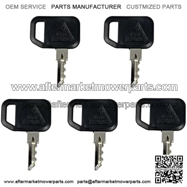 AM131841 Ignition Key for John Deere 300 400 GT GX LX 130 160 165 Gator 4X2 6X4 622 600 1800 2020 2030A 850D 855D (5), Black