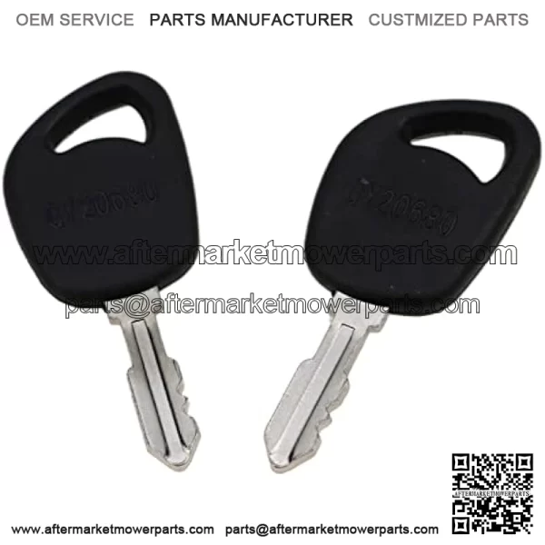 2 Ignition Keys GY20680 LVA17264 Compatible with John Deere 100 LA LT SST X Series 1026R L100 L110 L108 L111 L118 L120 L130 LA125 LA130 LA135 LT150 LT155 D110 1023E 1025R 1026R 2025R 2026R - Image 2