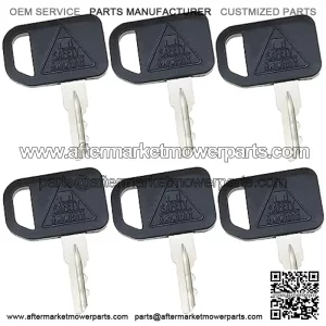 AM131841 6PCS Ignition Keys Compatible with JD 300 400 X400 GT GX LX Mower Tractors Series 130 160 165 Gator 4X2 6X4 Gator Key