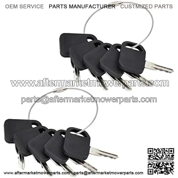 AM131841 10Pcs Ignition Keys AM102439 AM101600 M73153 Compatible with John Deere Gator Mower Tractor LX172 LX173 LX176 LX178 X465 X475 X485 X495 X479 X575 X585 X595 M76975 TCA24616 - Image 3