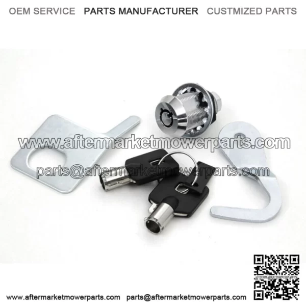 V-Twin Chrome Tour-Pak Pack Lock Key Kit 53194-07 Harley 93-13 Touring Dresser (For: Harley-Davidson)