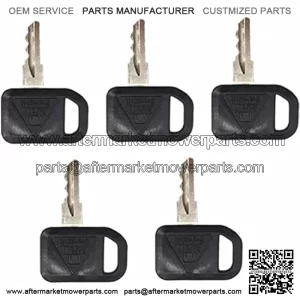 5 Pack Ignition Keys AM131841 TCA24616 131841 for John Deere 300 400 GT GX LX Series 130 160 165 Gator 2020A 2030A 850D 855D 4X2 6X4 622 600 1800 2020,Multiquip with Keychain