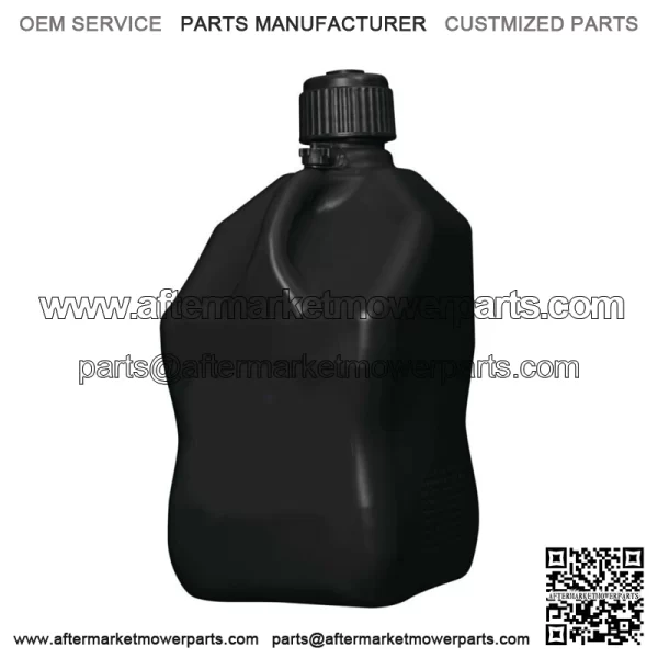 Black 5.5 Gallon Square Utility Jug + Deluxe Fill Hose - Image 2