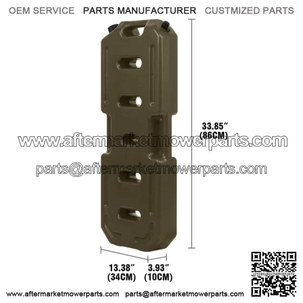 20L Fuel Tank Cans Oil Storage Gas Can Storage Container Jeep ATV UTV Green For: More than one vehicle - Image 4