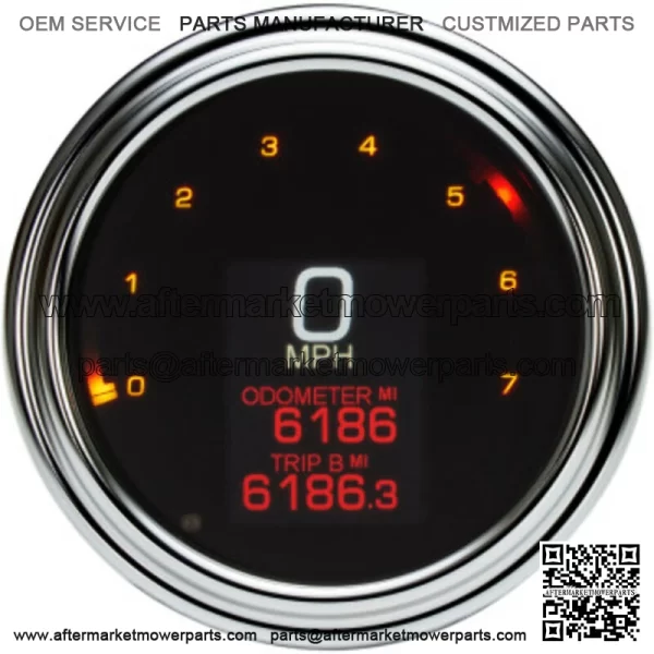 Dakota Digital Speedometer MLX 2000 Series Chrome LED 4.5" Tank Mount Harley 11+ (For: Harley-Davidson)