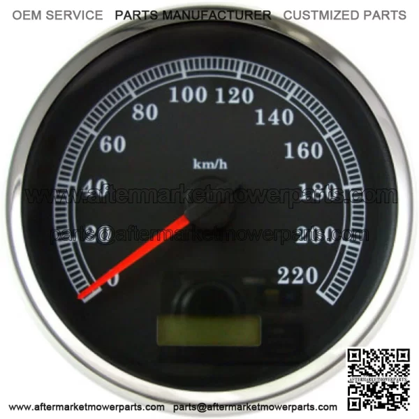 5" Programmable Electronic Speedometer Black KM/H Harley FLHR Softail Dyna 04-13 (For: Harley-Davidson)