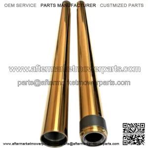 Gold Tin 39mm Front Fork Tubes Set 26.25 2+ Over Stock Harley Sportster Dyna FXR (For: Harley-Davidson)