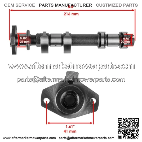 Fits Polaris RZR XP 900 Intake Camshaft w/ Timing Chain Sprocket 2011 2012 2013 (For: Polaris) - Image 2