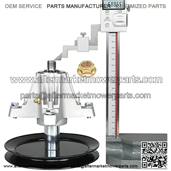 Outdoor Power Mower Blade Spindle Assembly Replaces Cub Cadet MTD 918-04865A 618-04636 918-04636 618-04636A 918-04636A with Mounting Bolt and Blade Mounting nut Mounting Holes are Threaded - Image 3