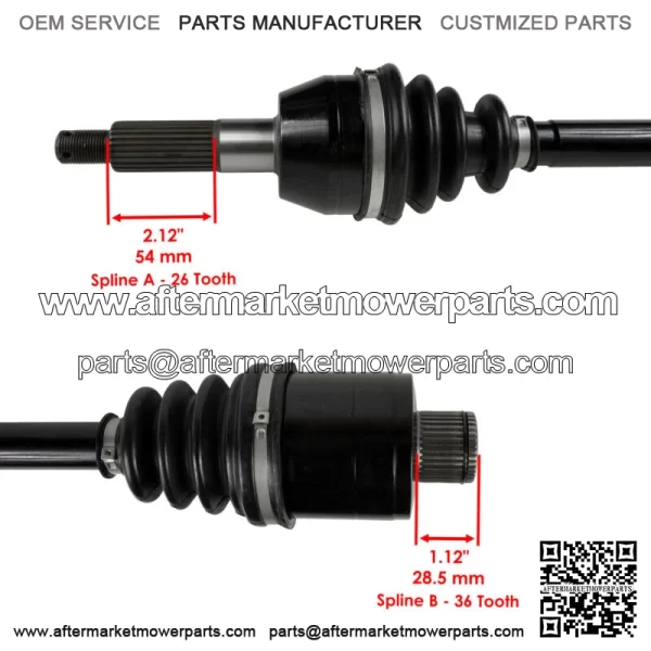 Rear Left Complete CV Joint Axle for Polaris Sportsman 800 EFI 2006-2014 For: Polaris Sportsman 800 - Image 2