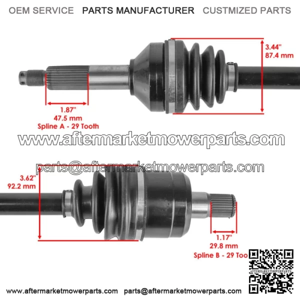 CV Axles For Kawasaki Teryx KRF800 2017-2023 Front And Rear For: More than one vehicle - Image 3