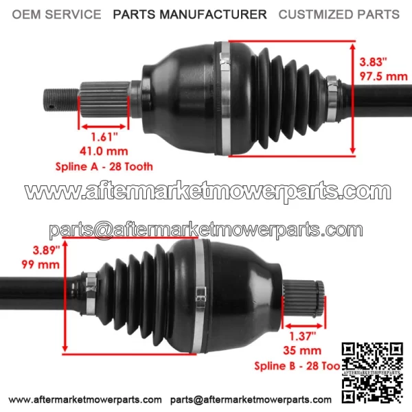 Rear CV Joint Axle For Polaris RZR Pro XP 4 2020-2025  Left Or Right - Image 3