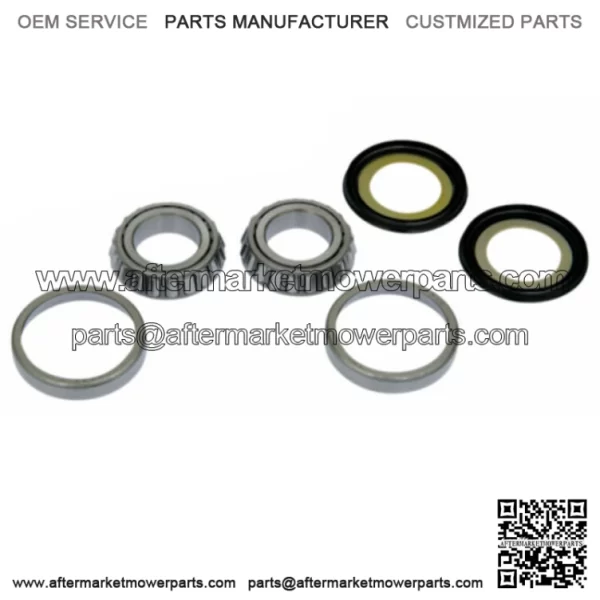 1" Fork Neck Post Stem Bearing Race Dust Seals Set Harley OEM 48300-60 48315-60 (For: Harley-Davidson)