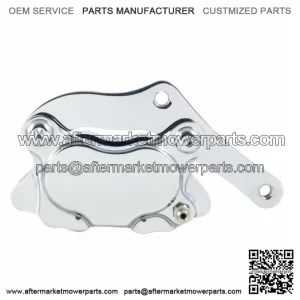 DNA Chrome Left Side 4 Four Piston Front Brake Caliper Kit w/ Bracket Evo Harley (For: Harley-Davidson)