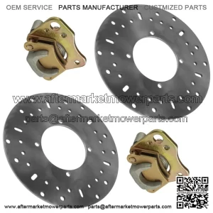 Front Left & Right Brake Caliper & Disc For Polaris Ranger 400 HO 2011 For: Polaris Sportsman 570