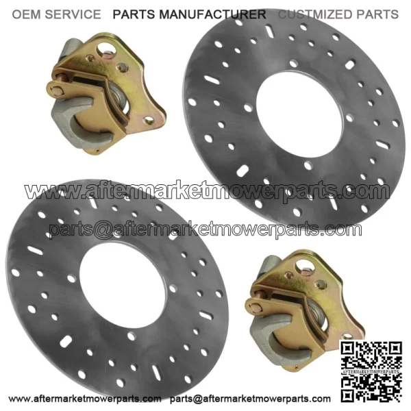 Front Left & Right Brake Caliper & Disc For Polaris Ranger 400 HO 2011 For: Polaris Sportsman 570