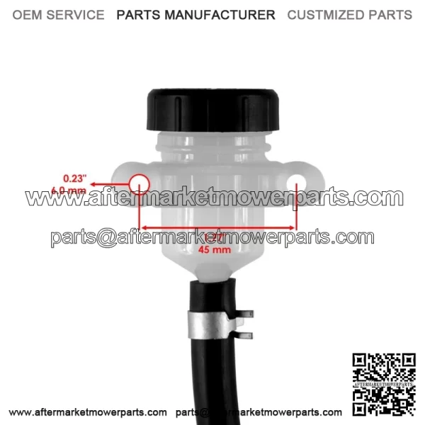 Rear Brake Master Cylinder Assy. NEW for Polaris 1912301 1911688 For: Polaris Sportsman 570 - Image 3