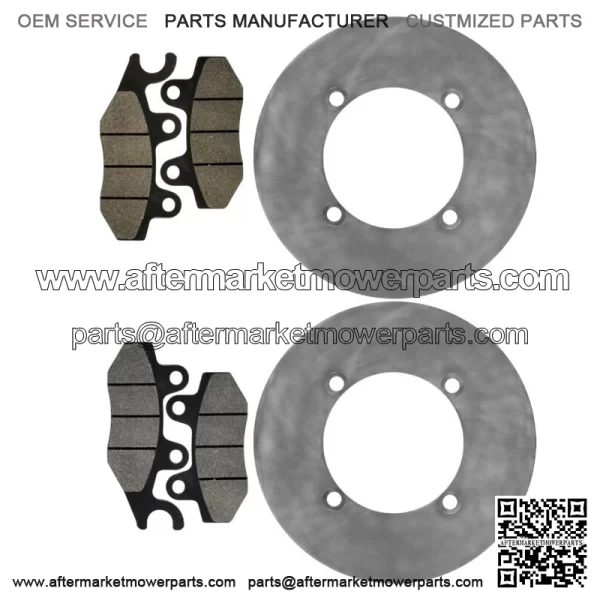 Rear Brake Discs & Brake Pads For Yamaha YXE70 YXE85 Wolverine X2 X4 XTR 16-25