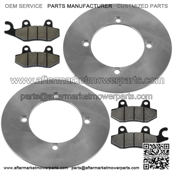 Rear Brake Discs & Brake Pads For Yamaha YXE70 YXE85 Wolverine X2 X4 XTR 16-25 - Image 5