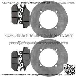 Front Brake Discs & Brake Pads For Yamaha YXE70 YXE85 Wolverine X2 X4 XTR 16-25