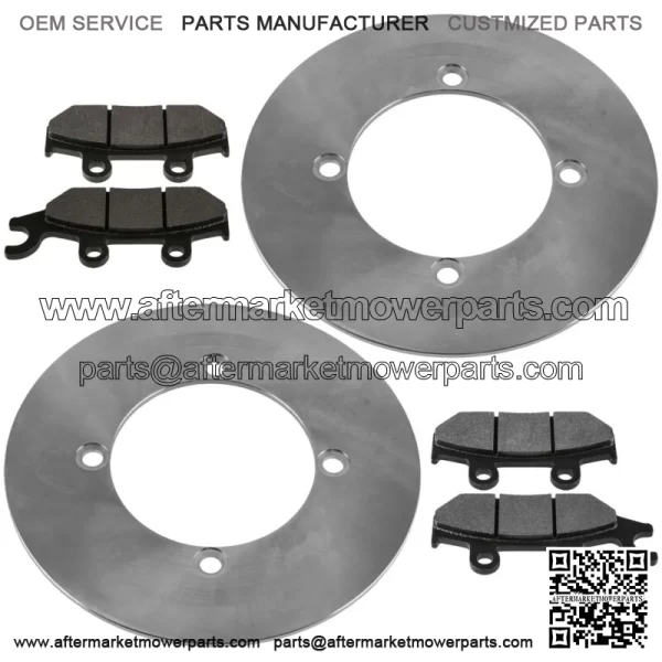 Front Brake Discs & Brake Pads For Yamaha YXE70 YXE85 Wolverine X2 X4 XTR 16-25 - Image 5