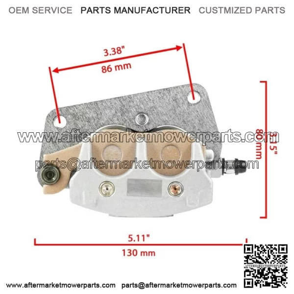 Front Left Right Brake Caliper w/ Pad for Yamaha YFZ 450 YFZ450R YFZ450X 2004-25 - Image 3