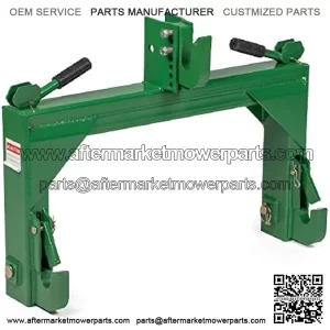 Attachments Green 3 Point Quick Hitch Adaptor to Category 1 and 2 Tractors, 3000 LB Lifting Capacity, 27.5" Between Lower Arms, 14.5" ~17.5" Level Adjustment