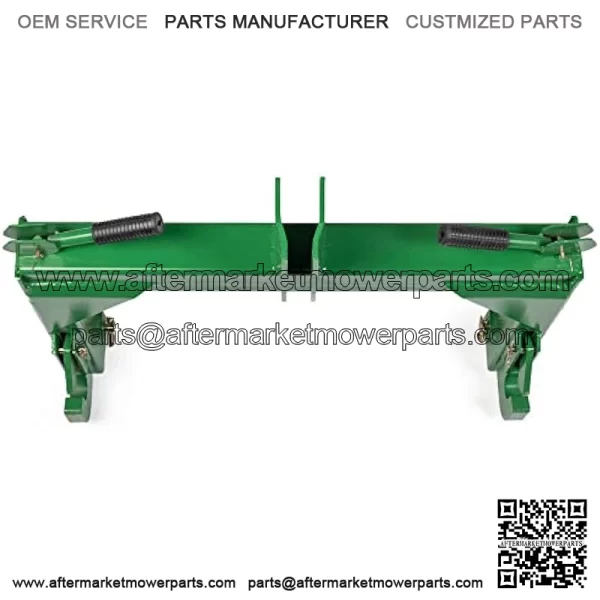 Attachments Green 3 Point Quick Hitch Adaptor to Category 1 and 2 Tractors, 3000 LB Lifting Capacity, 27.5" Between Lower Arms, 14.5" ~17.5" Level Adjustment - Image 3