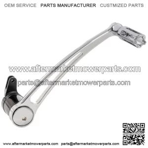 10 Gauge Brake Arm Chrome Aluminum +1" Peg Harley Touring Softail 00+ (For: Harley-Davidson)