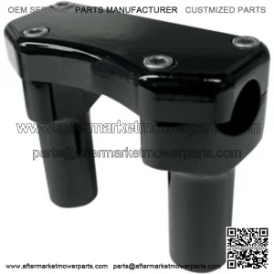 Gloss Black 3" Straight Risers Handlebar Top Clamp Kit Harley Softail Dyna XL (For: Harley-Davidson)