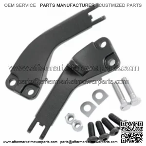Black Rear Passenger Footpeg Mount Bracket Pair Harley Dyna FXD (For: Harley-Davidson)