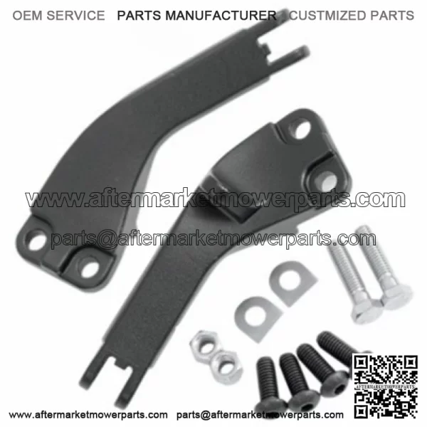 Black Rear Passenger Footpeg Mount Bracket Pair Harley Dyna FXD (For: Harley-Davidson)
